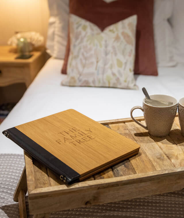 birch bedroom at the family tree